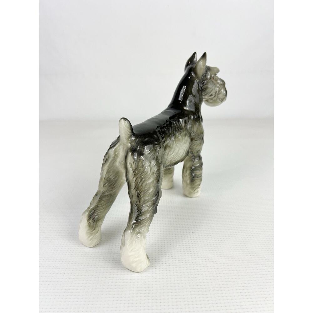 Vintage Shafford Japan Schnauzer Dog Porcelain Figurine 7 in Number 160 Collect - Picture 3 of 13